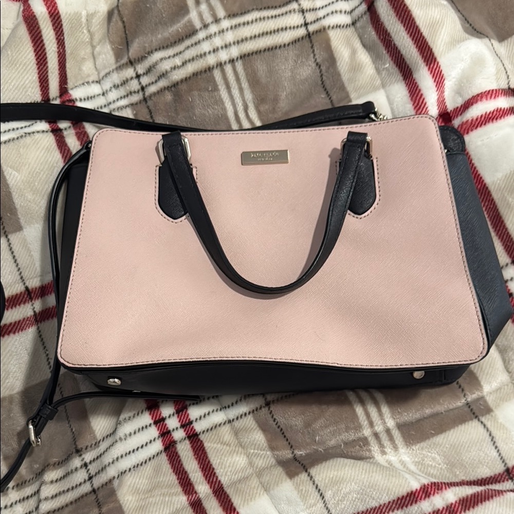 Kate Spade Pink and Black Satchel Bag